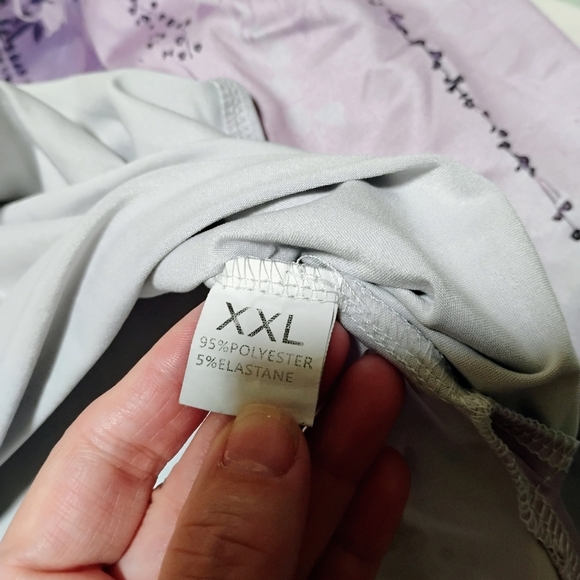 Purple Floral Long Sleeve Women's Top - Picture 7 of 10